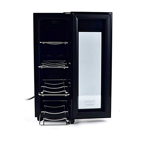 Koblenz 4-Bottle Free Standing Single Zone Fridge and Chiller Wine Cooler, One Size, Black
