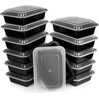 Heim Concept 12-PC Premium Meal Prep Food Containers with Improved Lids Durable Reusable Top Rack Dishwasher Safe Leak-Resistant