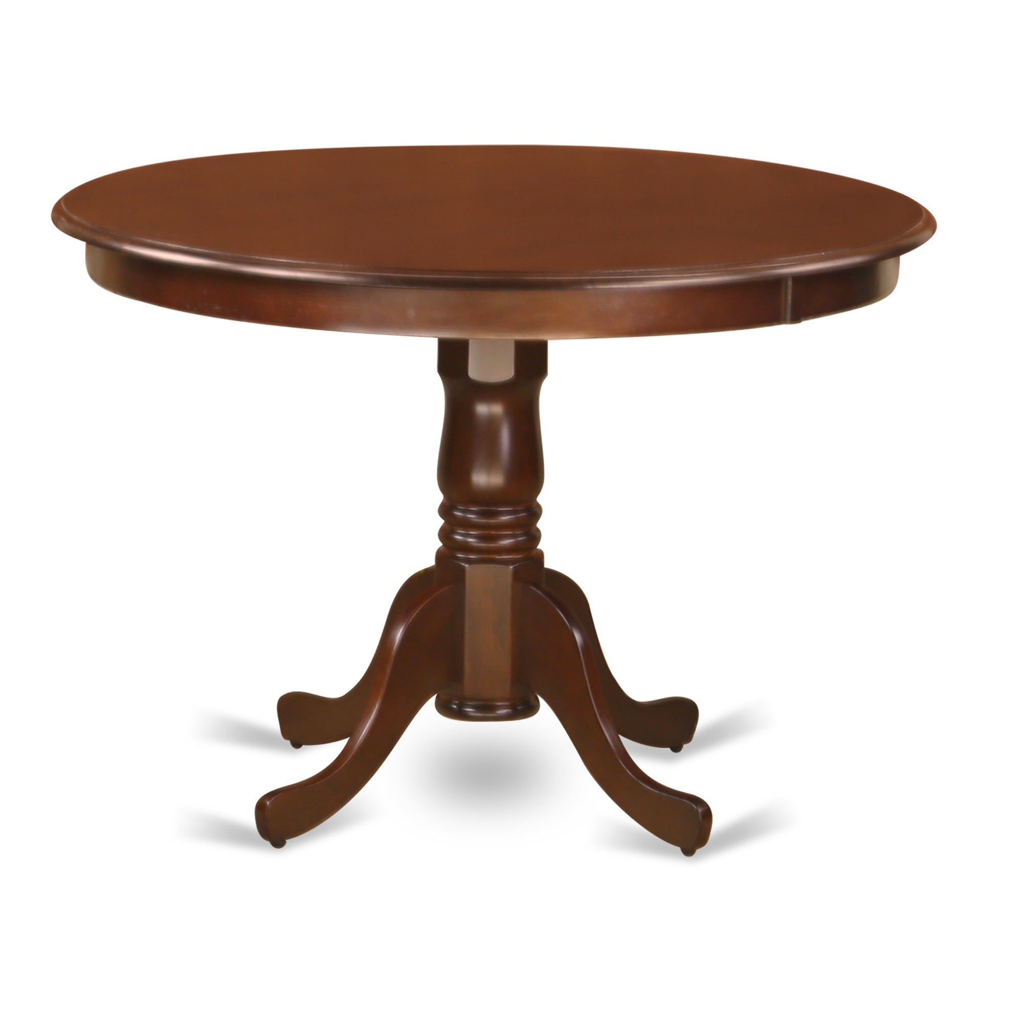 East West Furniture HBCL5-MAH-W 5 Piece Dining Room Table Set - Mahogany Dinning Table and 4 Mahogany Chairs for Dining Room w