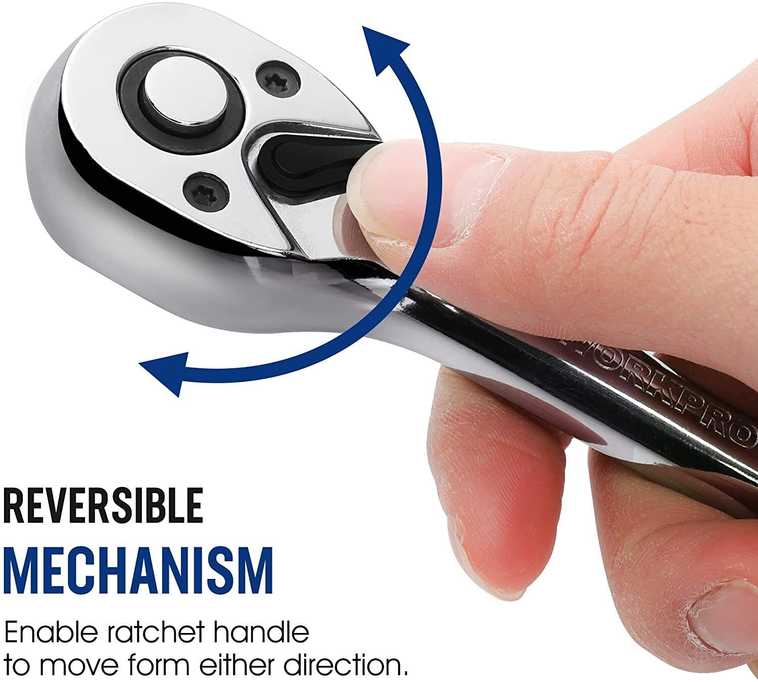 GCP Products 3/8 Drive Ratchet Wrench Quick-Release 72-Tooth 3/8 Drive Ratchet Handle
