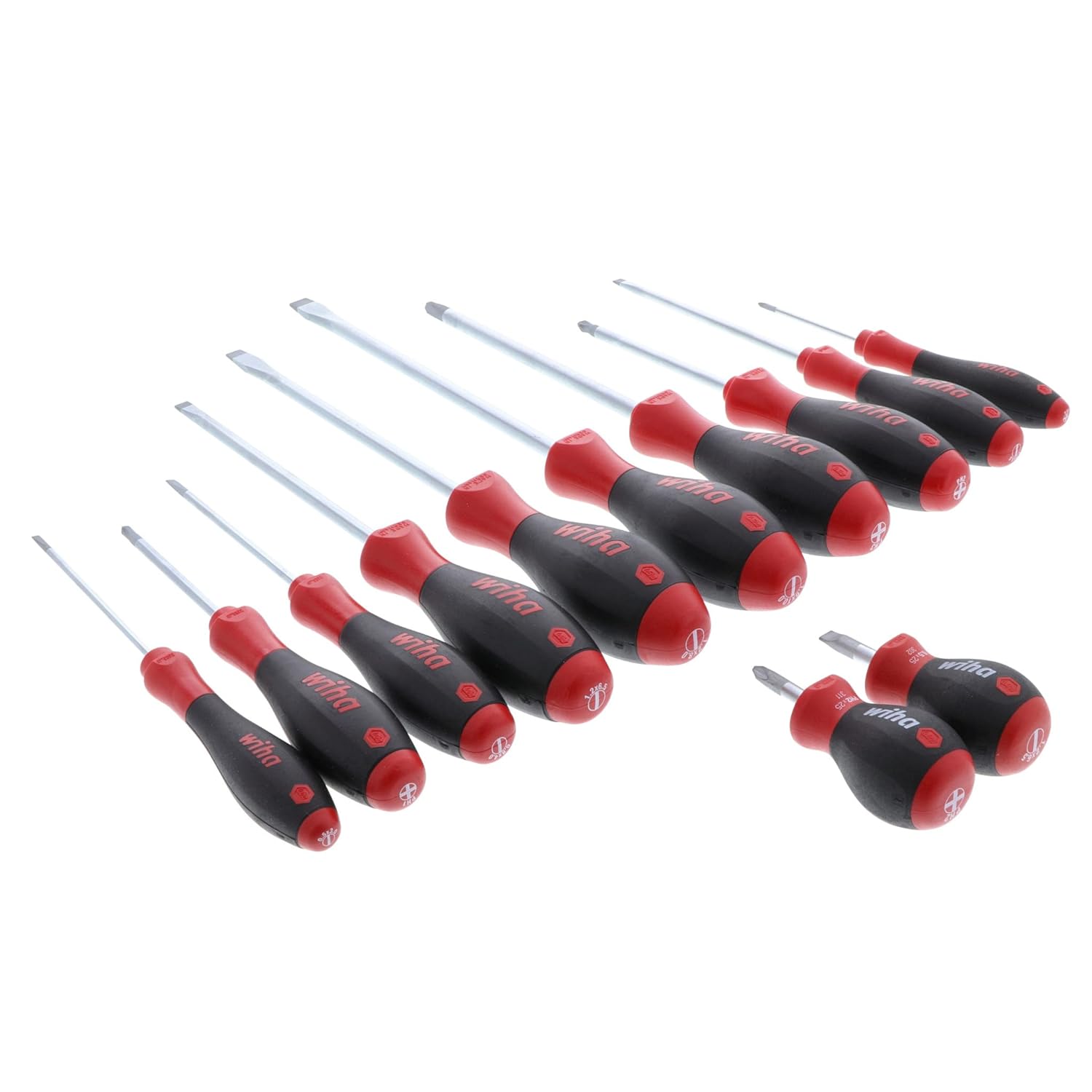 GCP Products 12-Piece Slotted And Phillips Screwdriver Set With Soft Finish Handles