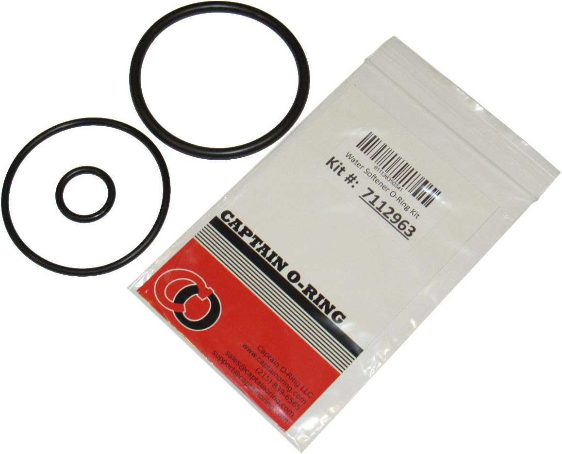 Captain O-Ring LLC Water Softener O-Ring Seal Kit 7112963 / WS35X10001 for Kenmore, GE, and more Water Systems (Includes P/N: 7170296, 7170254, 71
