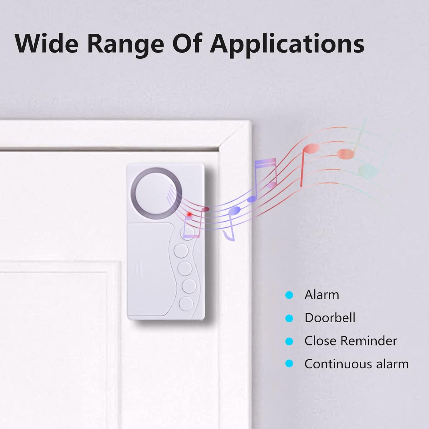 Cejue CDIYTOOL Freezer Door Alarm When Left Open,Fridge Door Alarm with Delay Upgrade 3/15/30/60 Seconds Security, Adjustable Delay W