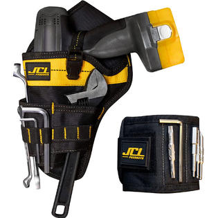 JCL PRODUCTS JCL Cordless Drill Tool Belt Holster and Magnetic Wristband Combo, Safe and Convenient Storage for Electric Drill