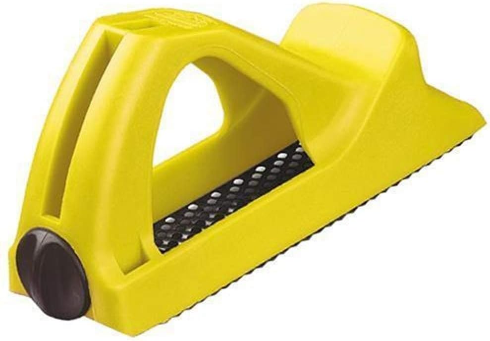 STANLEY Surform Moulded Body Block Plane (155mm) with Blade for Wood Aluminium Copper Plastics and Laminates 5-21-104