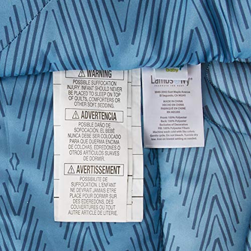 Lambs &a; Ivy Lion King Adventure 3Piece Baby Crib Bedding Set, Blue