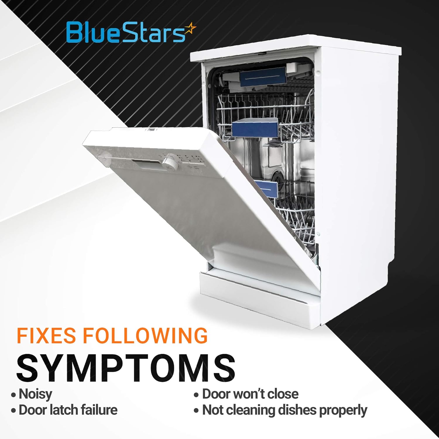 Bluestars Ultra Durable 8268743 Dishwasher Upper Rack Wheel Replacement Part by Blue Stars - Exact Fit For Whirlpool Kenmore KitchenAid D