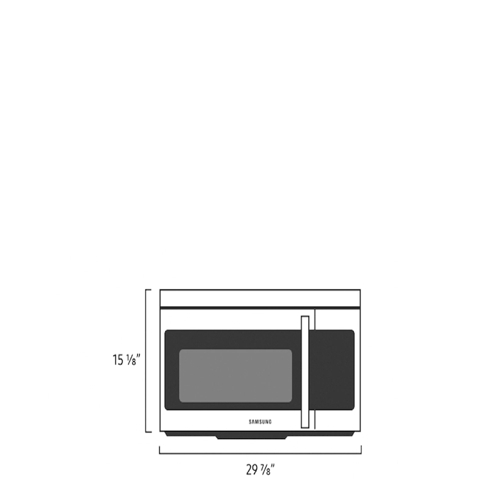 Samsung ME16A4021AS/AA 1.6 cu. ft. Over-the-Range Microwave with Auto Cook in Stainless Steel