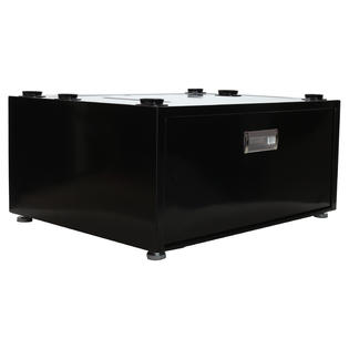 Equator Advanced Appliances Laundry Pedestal with Drawer in White/Black