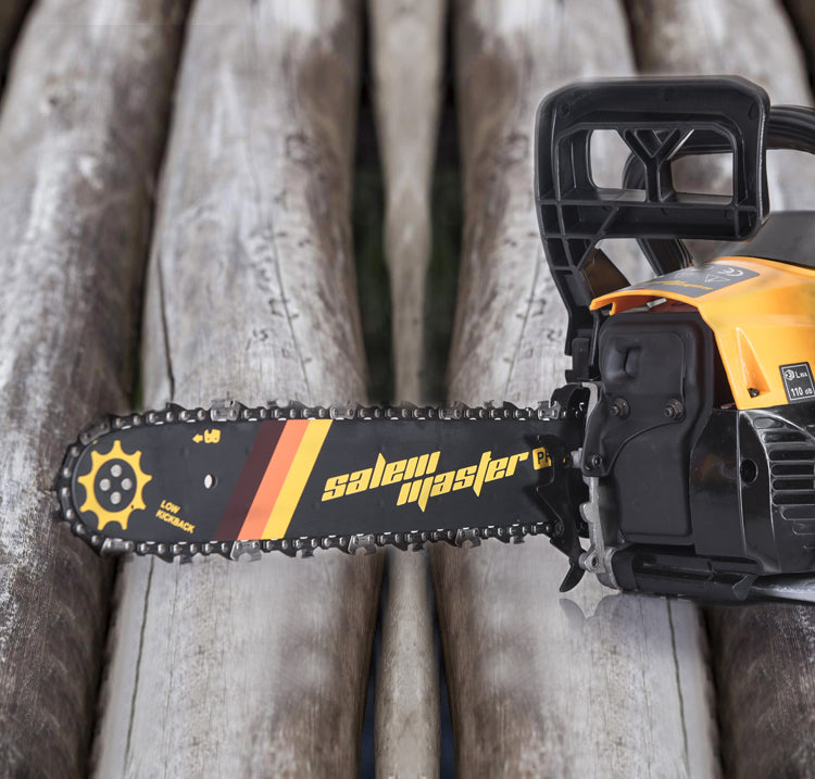 Living Essentials Corp SALEM MASTER 3816S 38CC 2-Cycle Gas Powered Chainsaw, 14-Inch Chainsaw, Handheld Cordless Petrol Gasoline Chain Saw for Garden