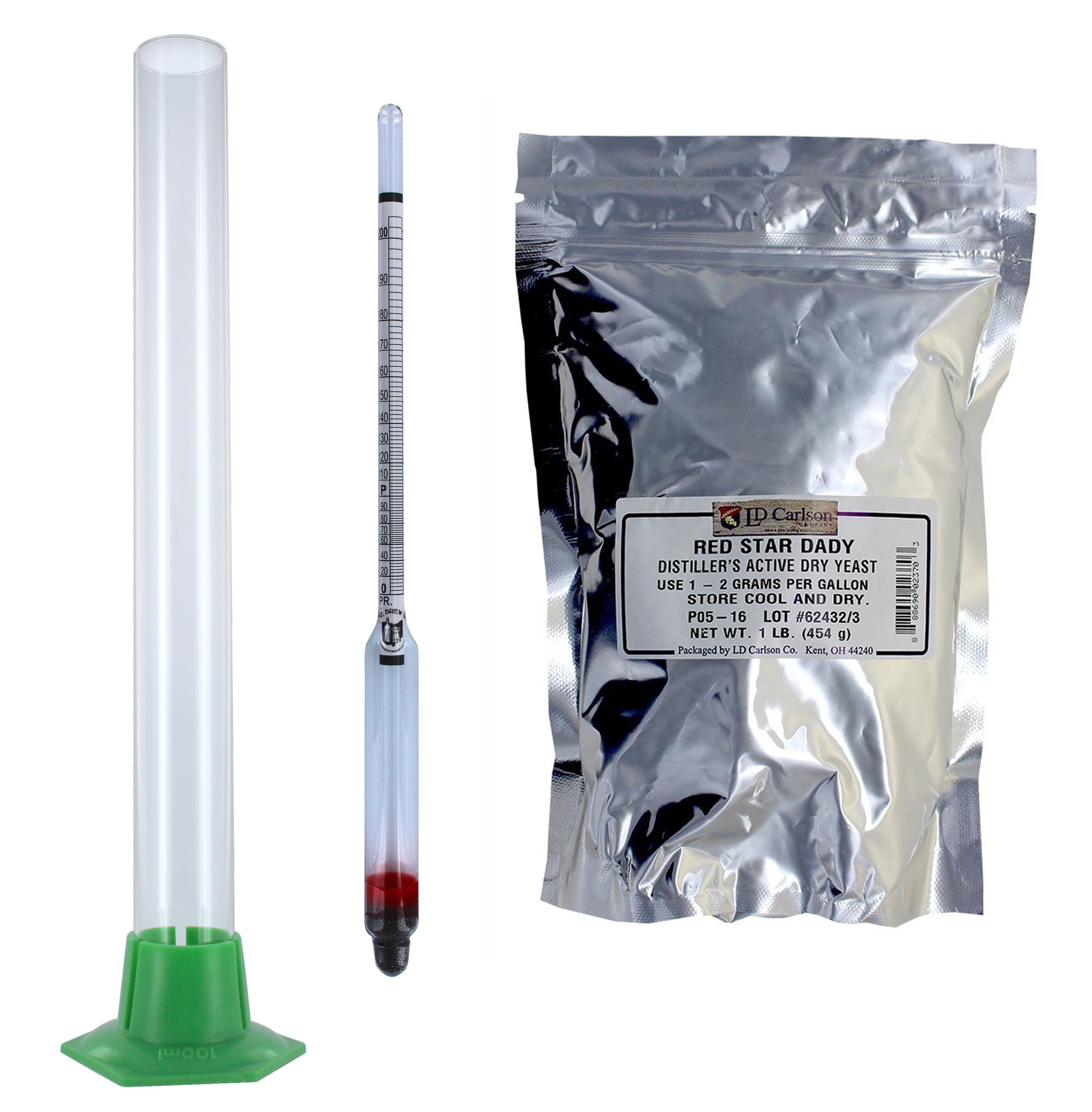 Home Brew Ohio Proof And Tralle Hydrometer With 12