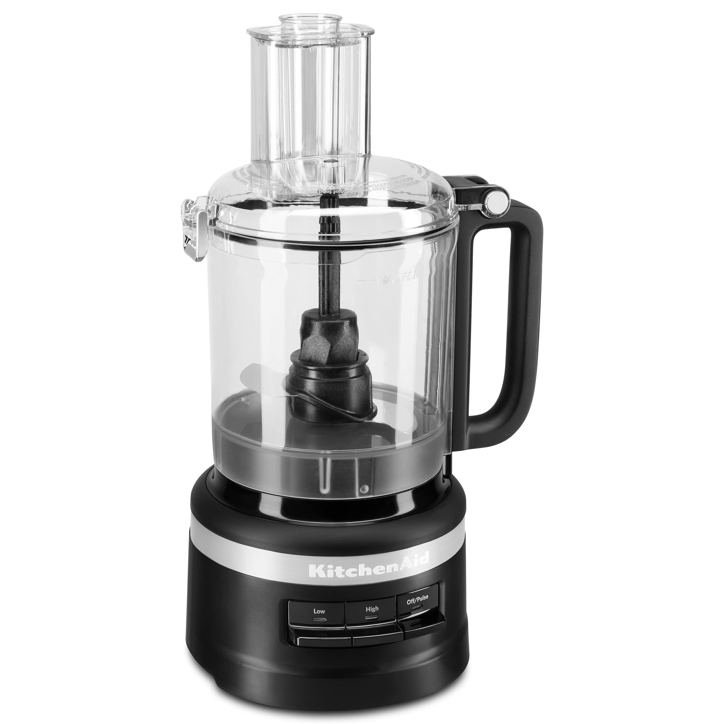 kitchenaid kfp0918 food processor, 9 cup, black matte