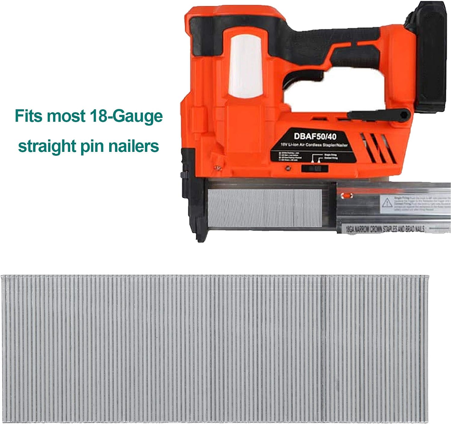 Pei Hong 5000 Pack 18 Gauge Brad Nails 2inch, Galvanized Brad Nails Heavy Duty for Nail Gun, 18 Gauge Straight Pin Nailers, Pneumatic St