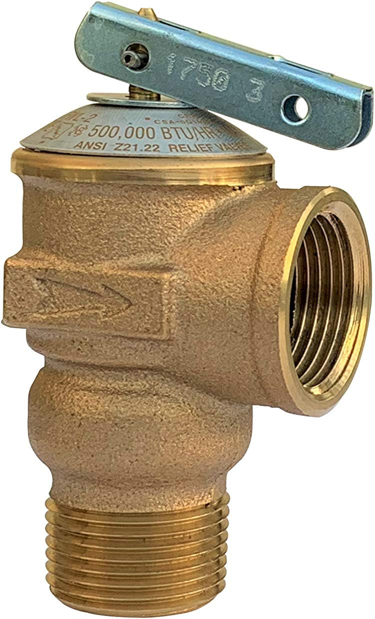 Libra Supply Lead Free 3/4 inch Expansion PEX Tankless Water Heater Isolation Valve Kit(Not Crimp PEX), with Pressure Relief Valve, FNPT x E