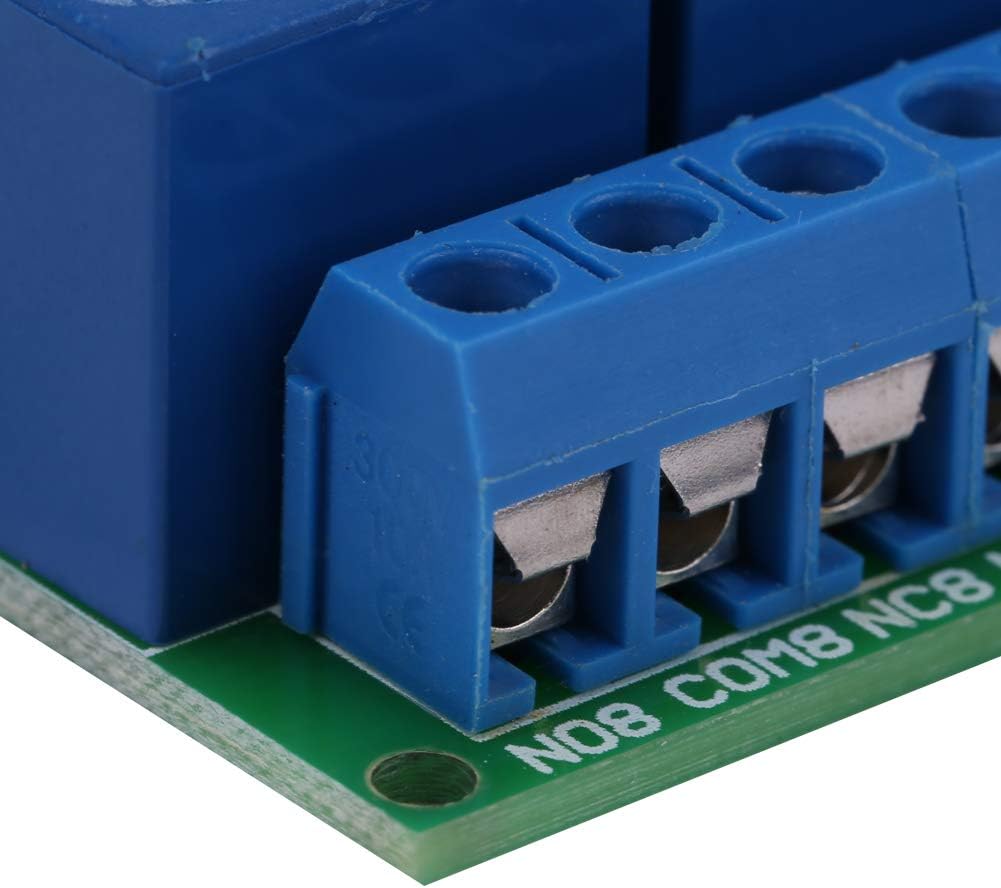 Hilitand 8 Channel Relay Module, 12V 8 CH DB9 RS 232 Relay Module Remote Control Switch Smart Home