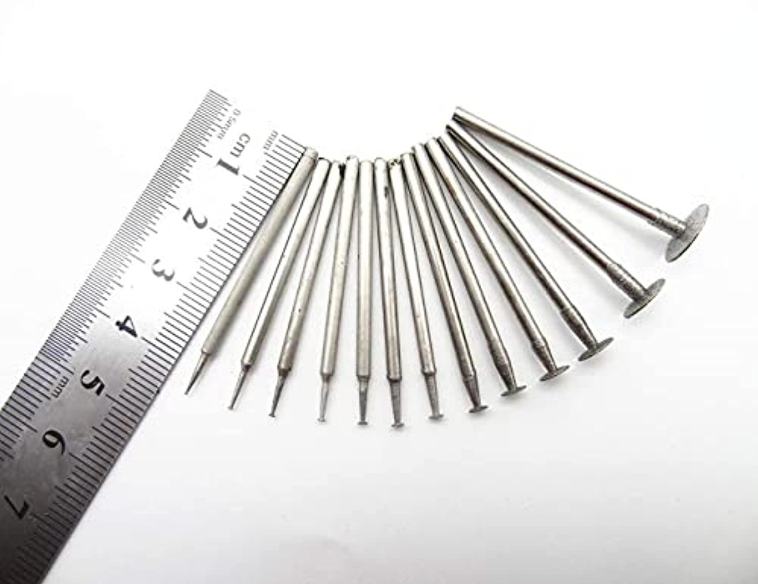 luo ke 13 pcs 2.35mm shank t shape head diamond grinding burr drill bits sets for dremel rotary tools