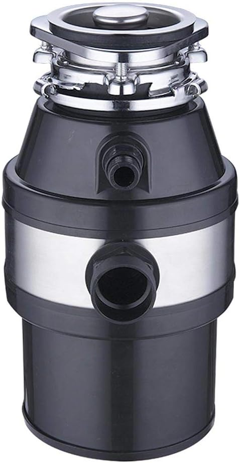 ZeHuoGe 1 HP 1L Home Kitchen Garbage Disposal Compact Disposer 2600 RPM Plug In Machine Permanent Magnet Motor Removable Splash Baffler