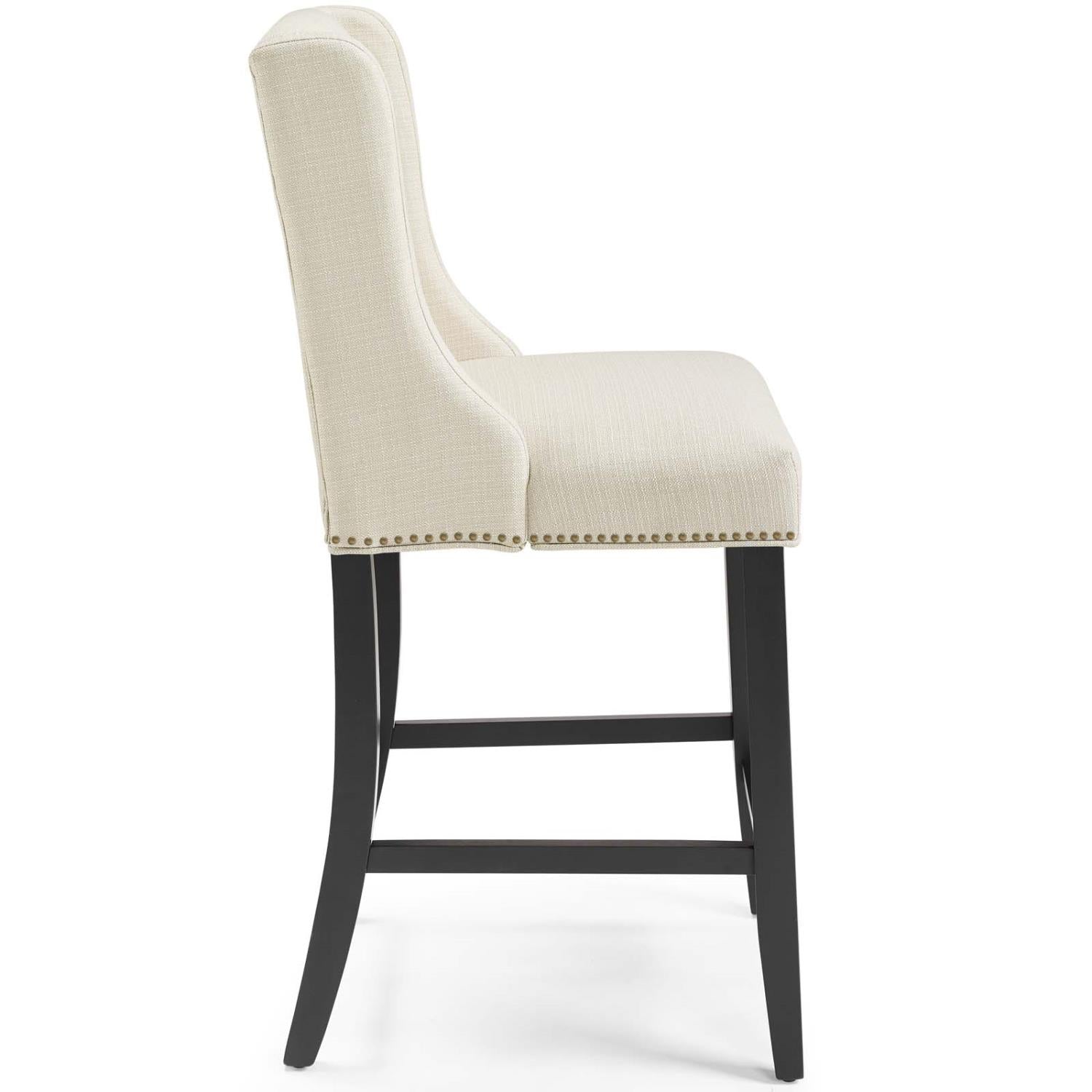 Modway Baron Upholstered Fabric Counter Stool EEI-3735-BEI