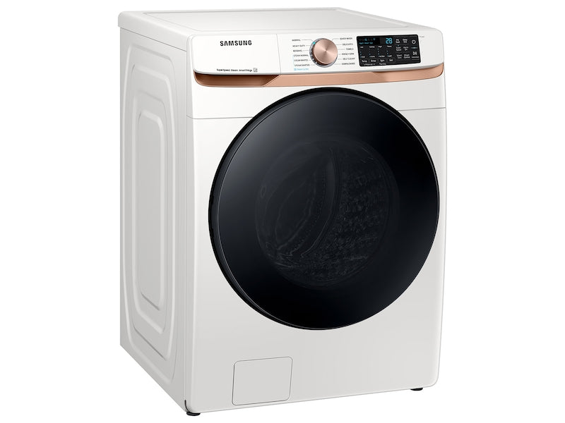 Samsung 5.0 cu. ft. Extra Large Capacity Smart Front Load Washer with Super Speed Wash and Steam in Ivory