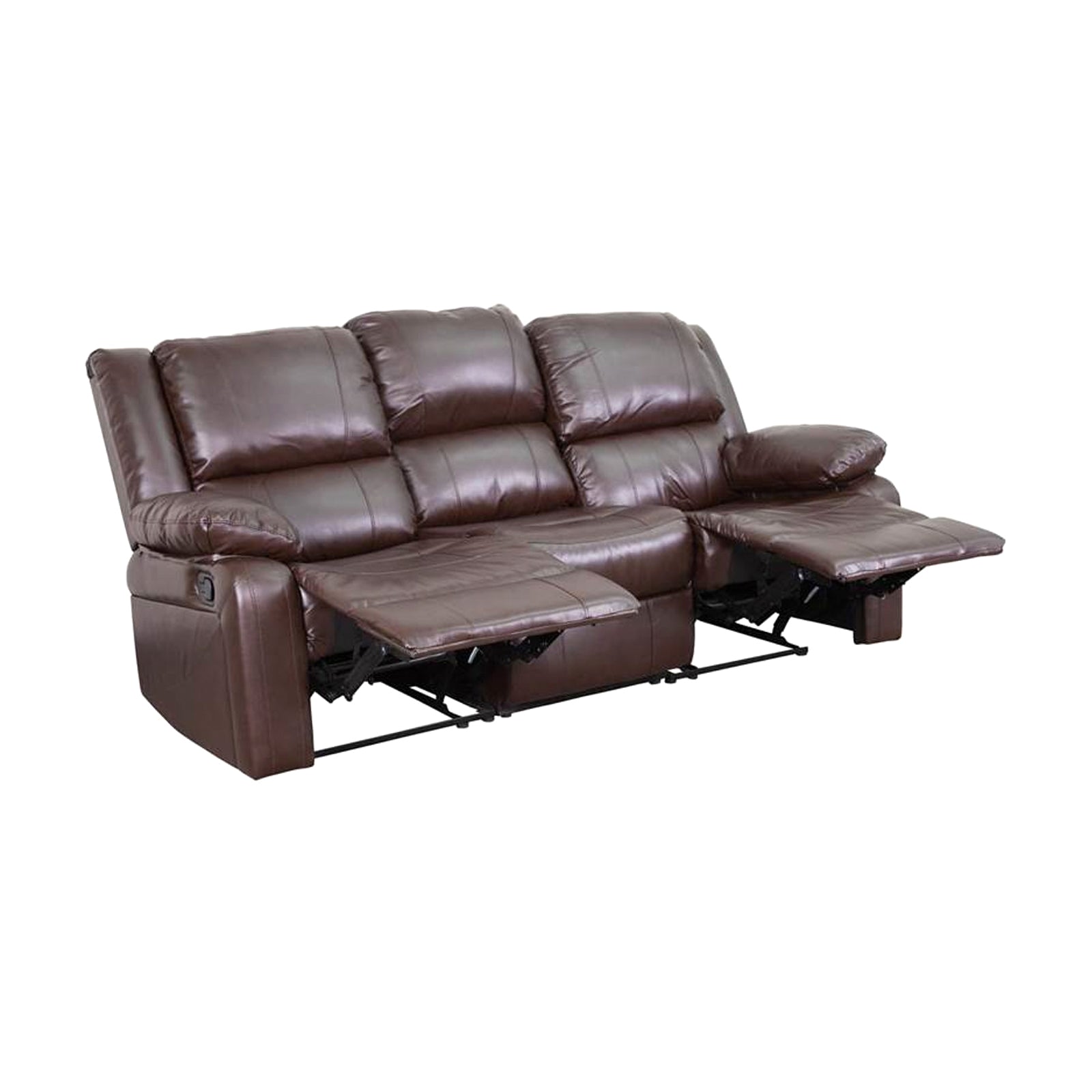 Flash Furniture Harmony Upholstered Reclining Sofa - Brown