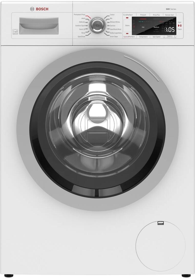 Mixed Brands White Compact Smart Laundry Pair WAW285H1UC 24 Washer WTW87NH1UC 24 Electric Heat Pump Dryer