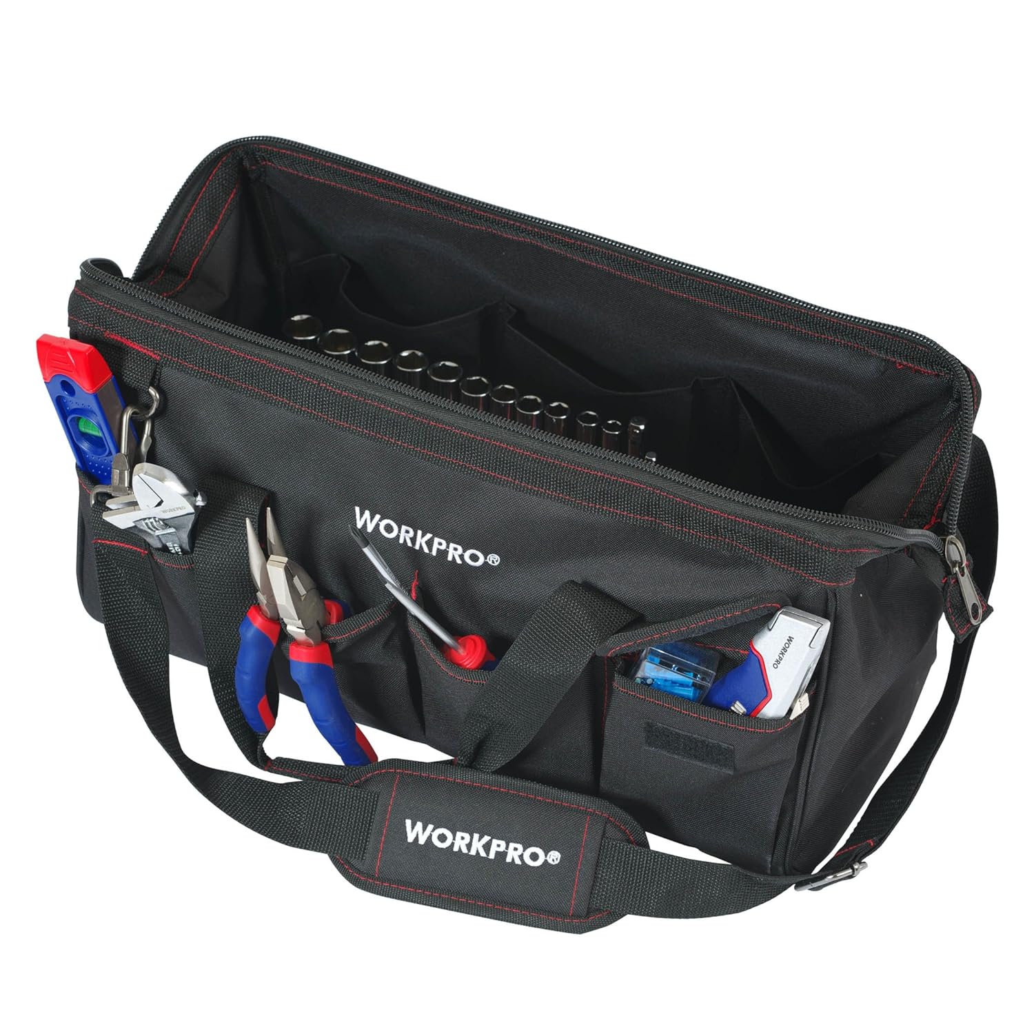 GCP Products Home Tool Kit, 322Pcs Home Repair Hand Tool Kit Basic Household Tool Set With Carrying Bag