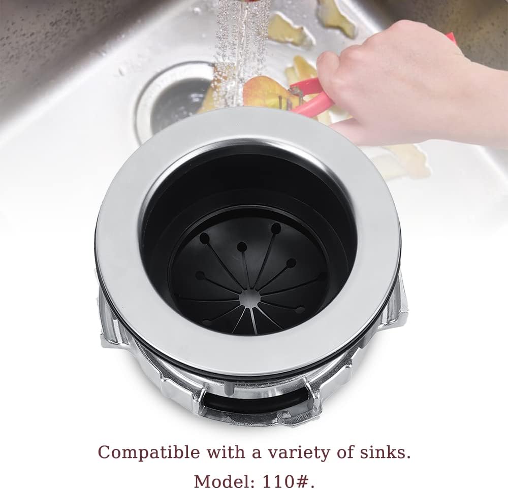 Watris Veiyi Garbage Disposal Flange, Garbage Disposal Sink Flange Kit, Food Waste Disposer Accessories with Splash Guard