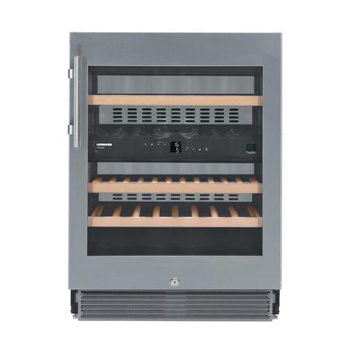 Liebherr WU3400 24 ADA Compliant Dual Zone Undercounter Wine Storage Cabinet with 3.3 cu. ft. Capacity in Stainless Steel