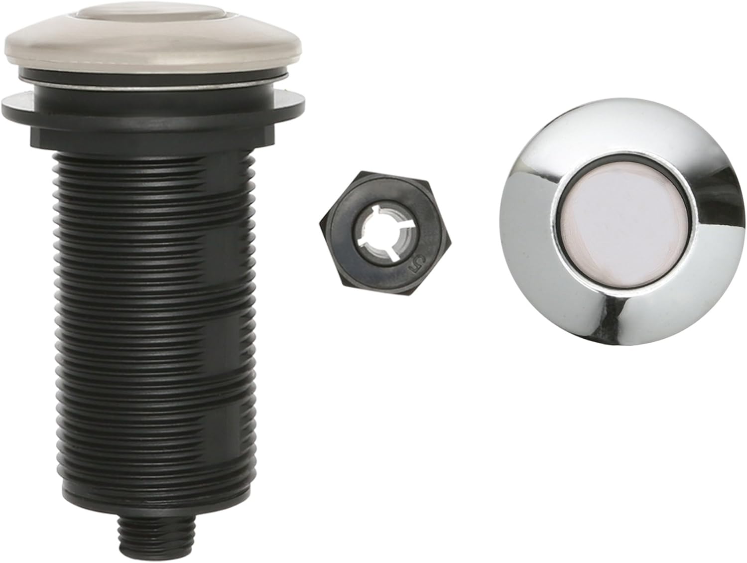 Essential Values Garbage Disposal Air Switch, DUAL OUTLET Sink Top/Counter Top Waste Disposal On/Off Switch For Insinkerator, Waste King Garbage