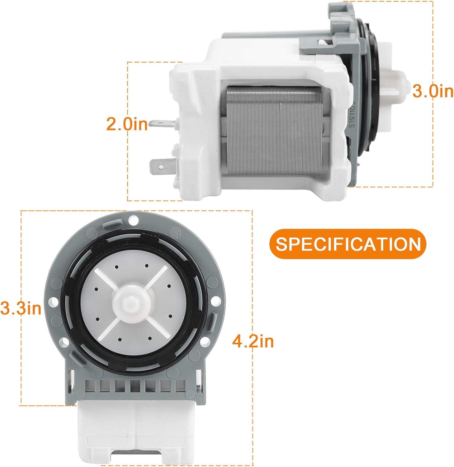 Wsh supplier DC31-00178A PX3516-01 Washer Drain Pump(OEM) for SAMSUNG Washing Machine-Replaces DC31-00178D B35-3a(2 Years Warranty)