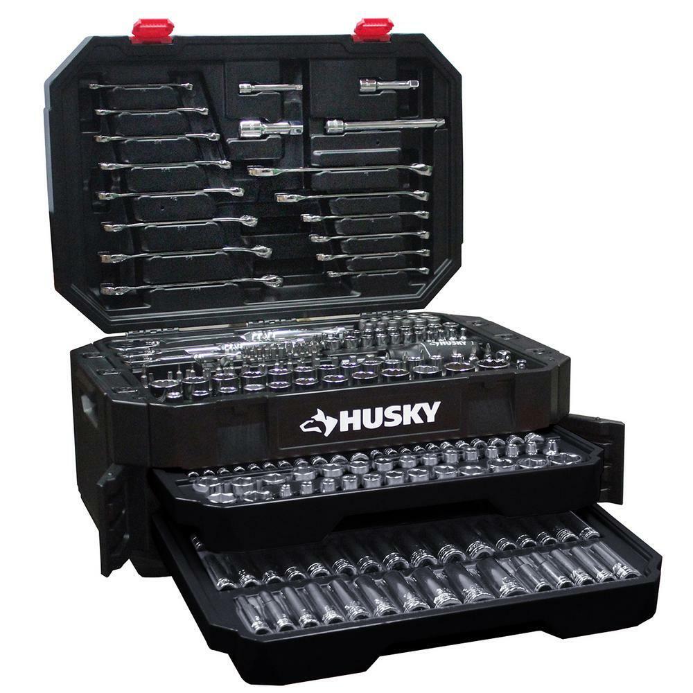 Great Choice Products Mechanics Tool Set (290-Piece) Chrome Sockets Wrenches Hex Keys Screwdrive