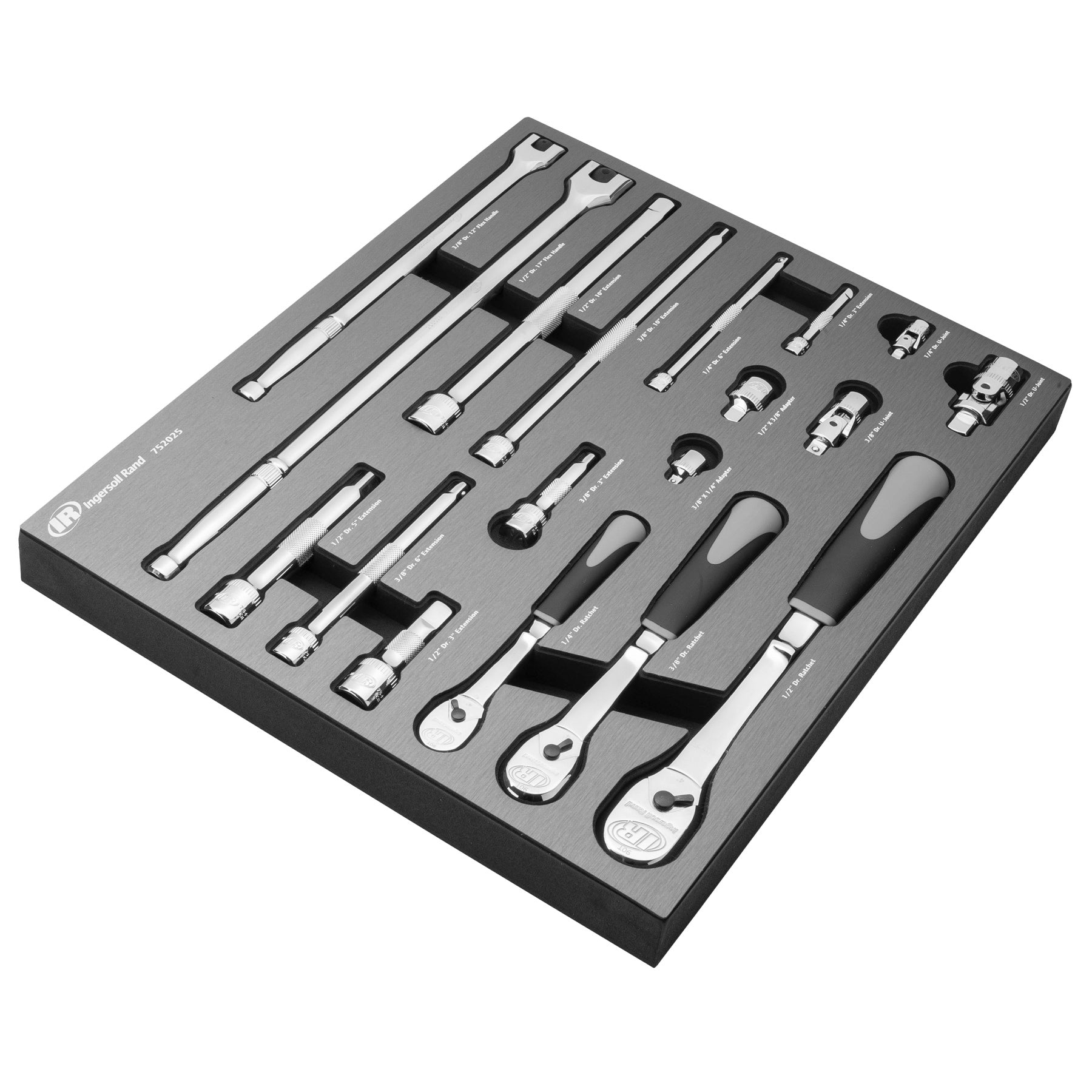 Ingersoll Rand 19 Piece Master Ratchet and Socket Accessory Set - 752025