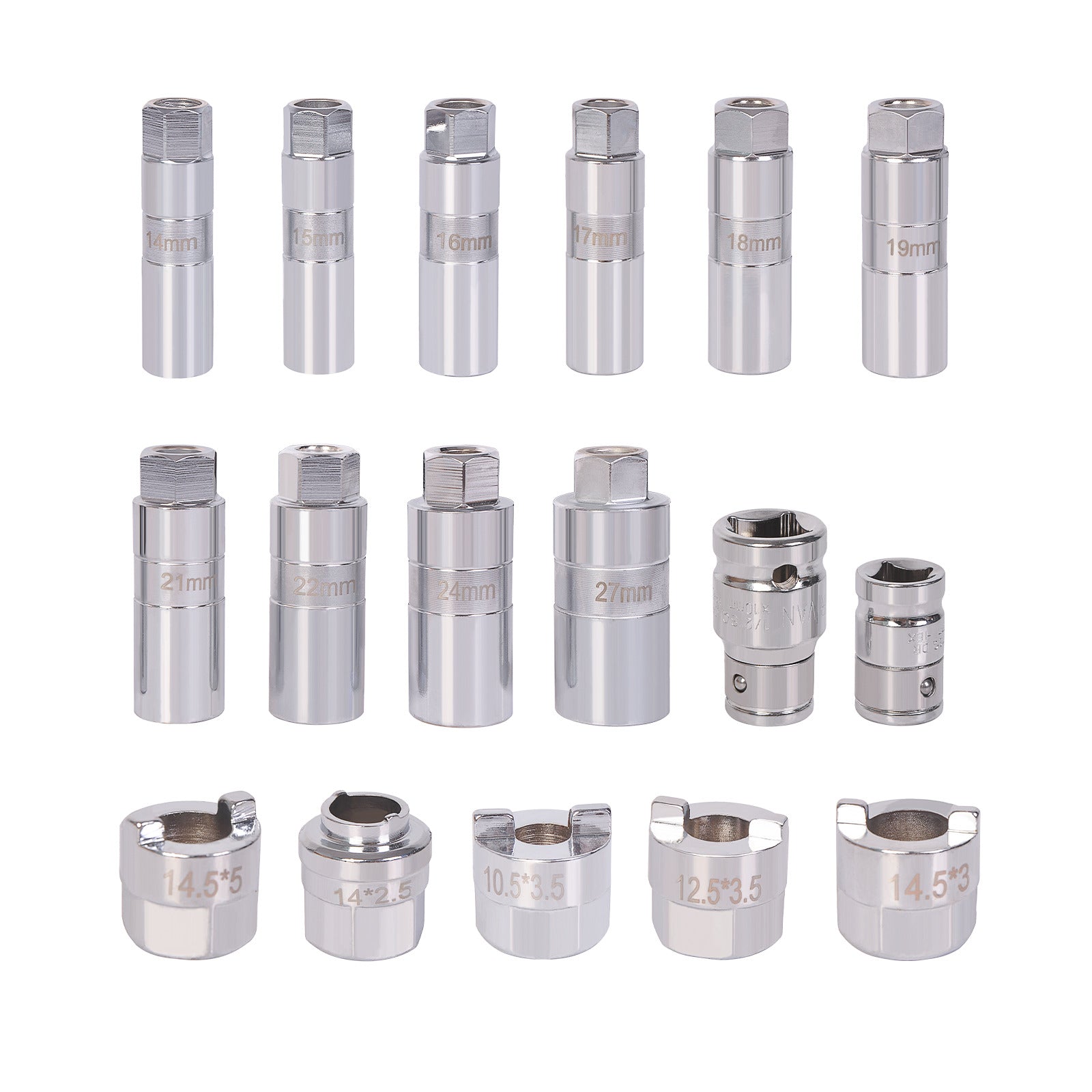 Great Choice Products Pro Turnbuckle Shock Absorber Strut Nut Install Removal Tool 14-27Mm Socket 43Pc