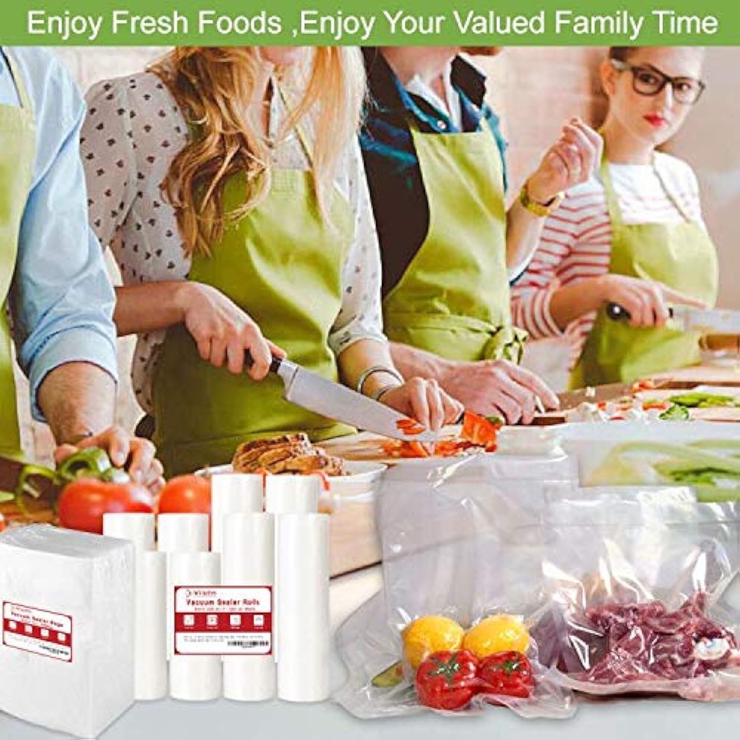 Great Choice Products 200 Pint Size 6X10Inch 4Mil Food Vacuum Sealer Bags With Commercial Grade,Bpa Free,Heavy Duty,Great For Food Vac Storage…