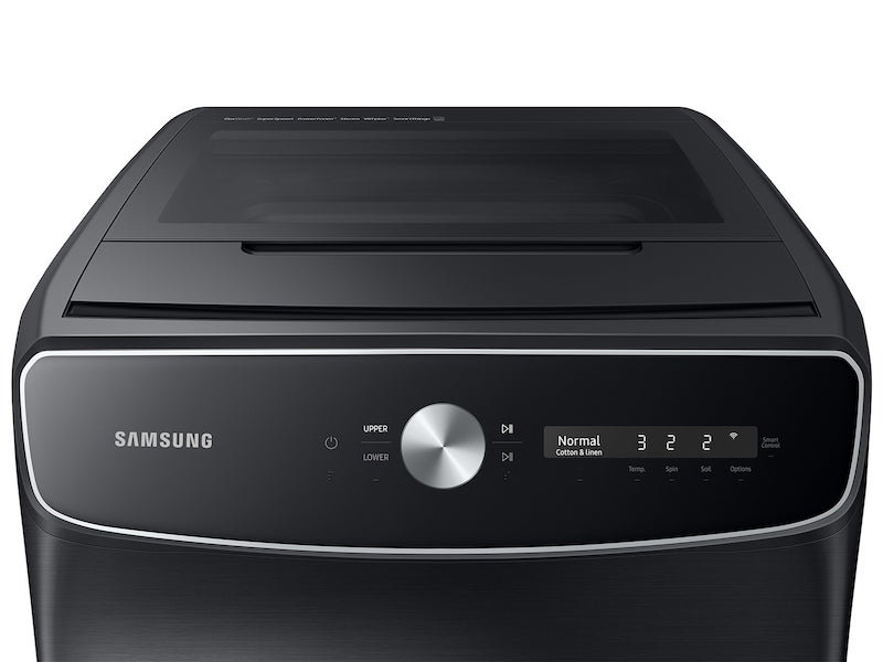 Samsung WV60A9900AV/A5 6.0 cf Smart Dial Flex Washer w/ CleanGuard™ in Brushed Black