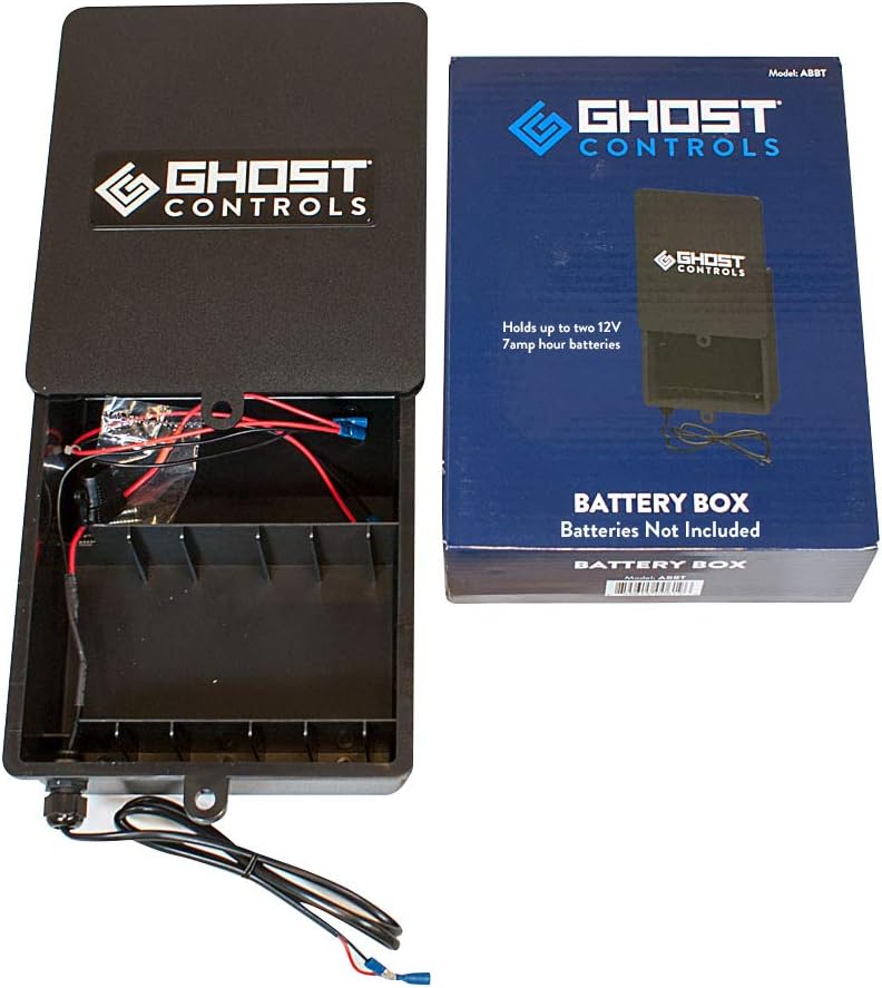 GHOST CONTROLS ABBT Battery Box Kit for Vehicular Swing Gates or Deer Feeders (Kit with 0 Batteries)