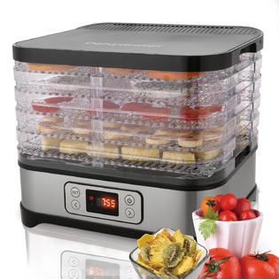 Generic 5 Removable Layers Fast Food Dehydrator Machine jerky maker with Timer,LED Display Screen for Meat or Beef Fruit Vegetable Dryer