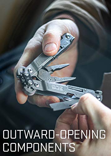 SOG PowerAccess Multi-Tool Pliers with 2.4 inch Folding Knife - Lightweight EDC Utility Tool w/ 18 Multi-Purpose Tools, One-Hand