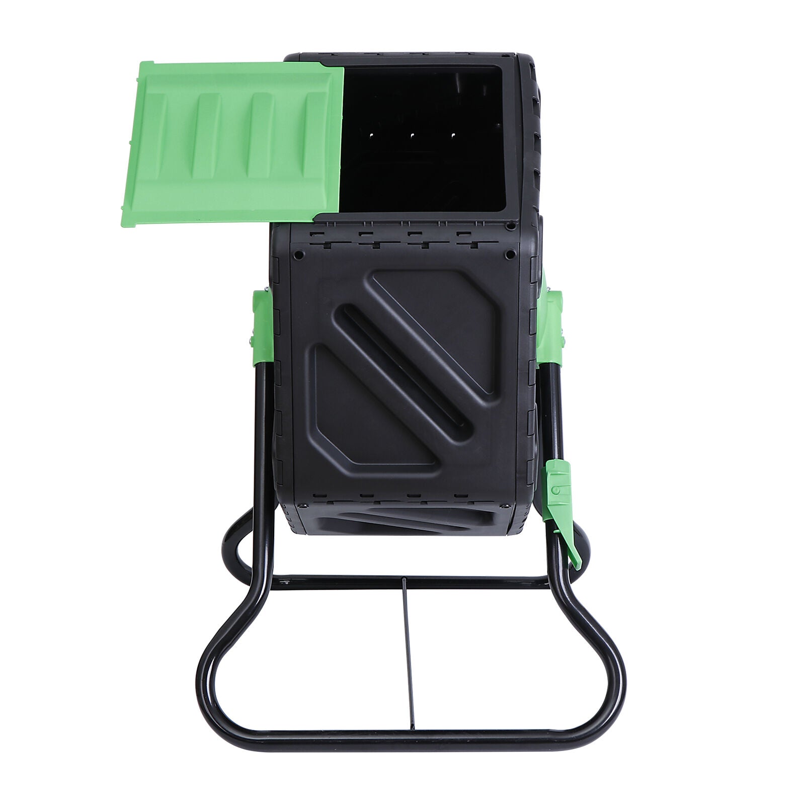 Great Choice Products Garden Rotating Remixing Tumbling Composter Container, 18.5 Gallon Black