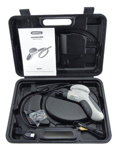 general tools dcis1 borescope with wi-fi enabled real time video capture, large