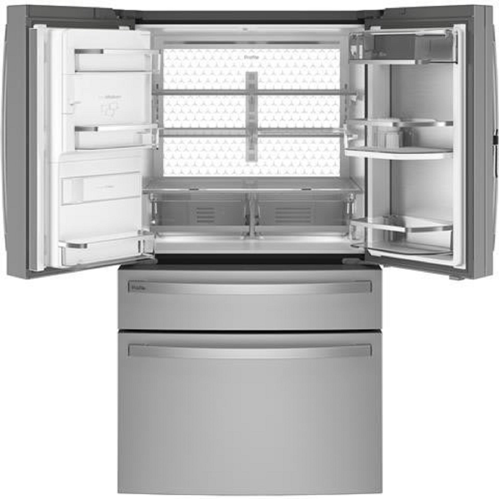 GE Profile Series PVD28BYNFS -36 Inch 4-Door French Door Smart Refrigerator with 27.9 Cu. Ft. Capacity
