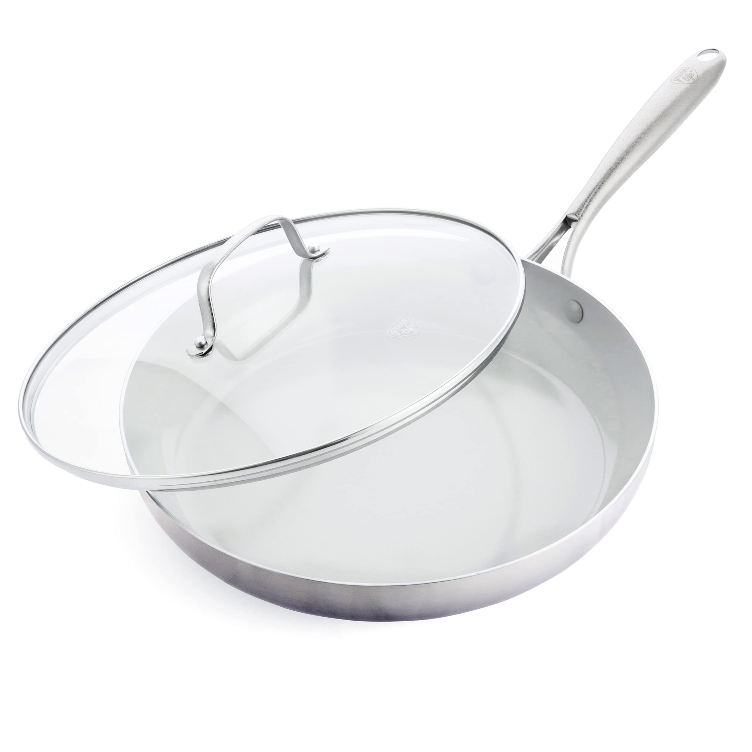 GreenLife Tri-Ply Stainless Steel Healthy Ceramic Nonstick, 12