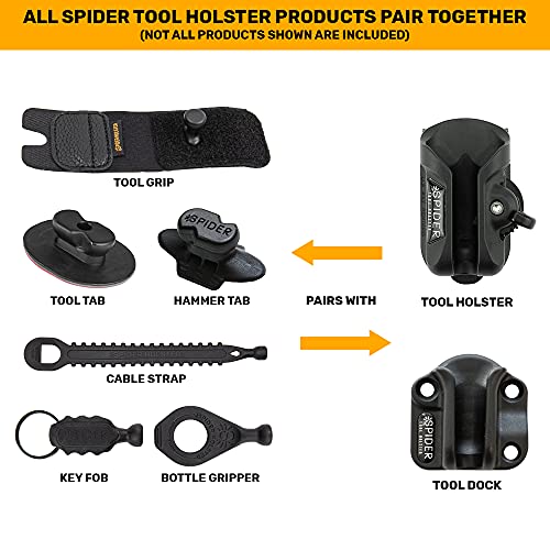 Spider Tool Holster Set - Improve The Way You Carry Your Power Drill, Driver, Multitool, Pneumatic, Multi-Tool and More on Your