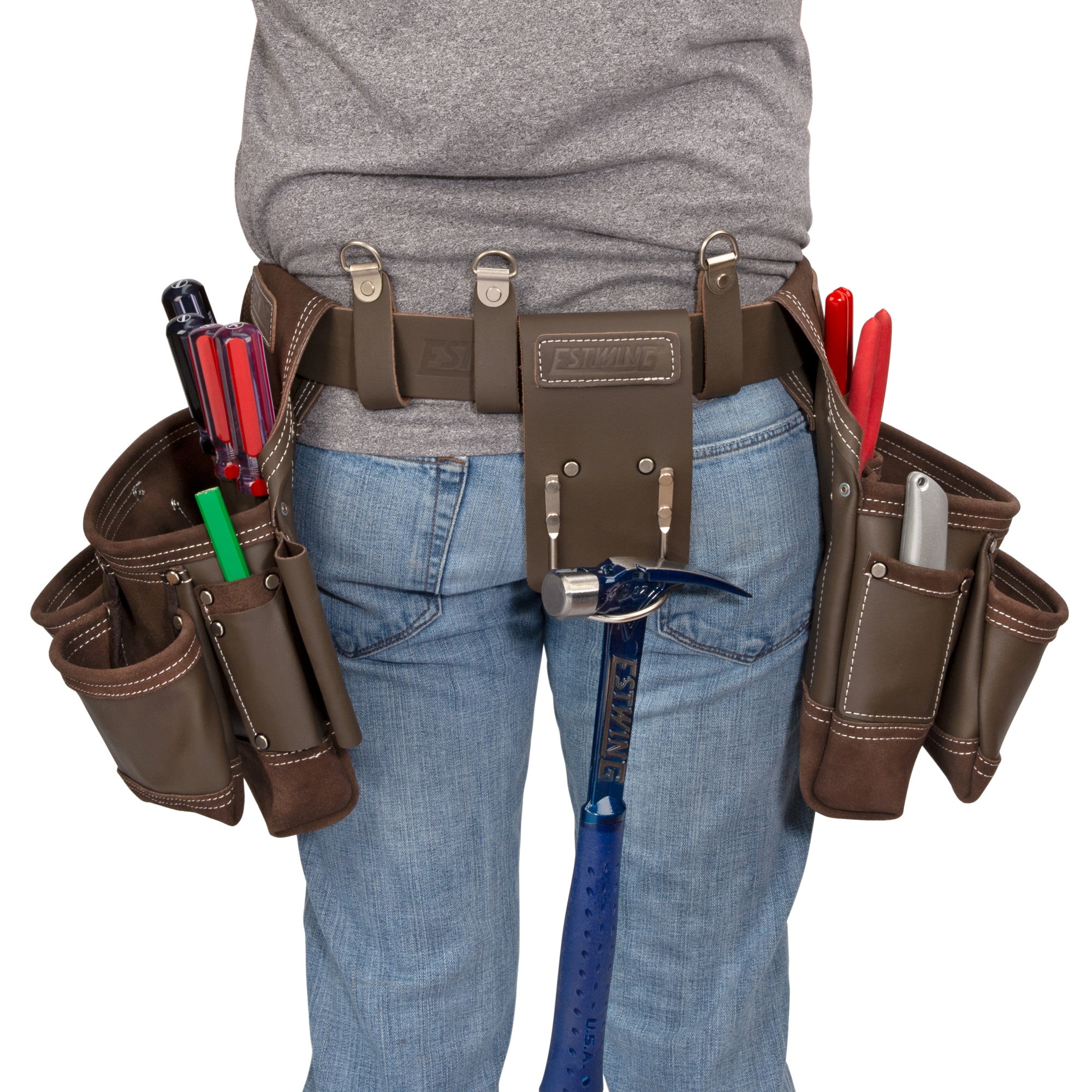 Estwing 14-Pocket Leather Framer&s;s Tool Rig / Apron
