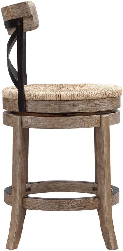 Oakestry 24 Myrtle Counter Stool, Wire-Brush