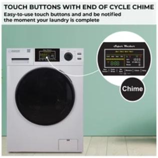 Equator Touch Pet 15 lbs Compact 110V Sani Digital Washer 1400 RPM 16 Programs