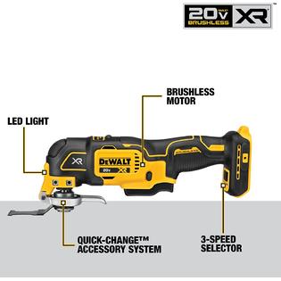 Dewalt 20V MAX XR Brushless Cordless 3-Speed Oscillating Multi-Tool (Tool Only)