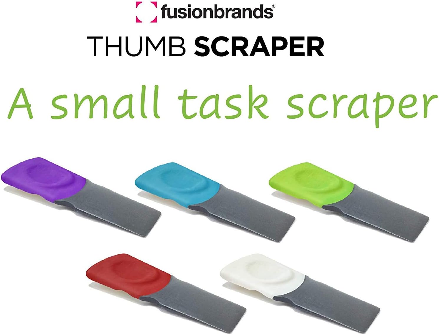 fusionbrands Thumb Scraper Tool, 2 Pack &a;#226;&a;#128;&a;#147; Save Your Manicure &a;#226;&a;#128;&a;#147; A Multi-Use Plastic