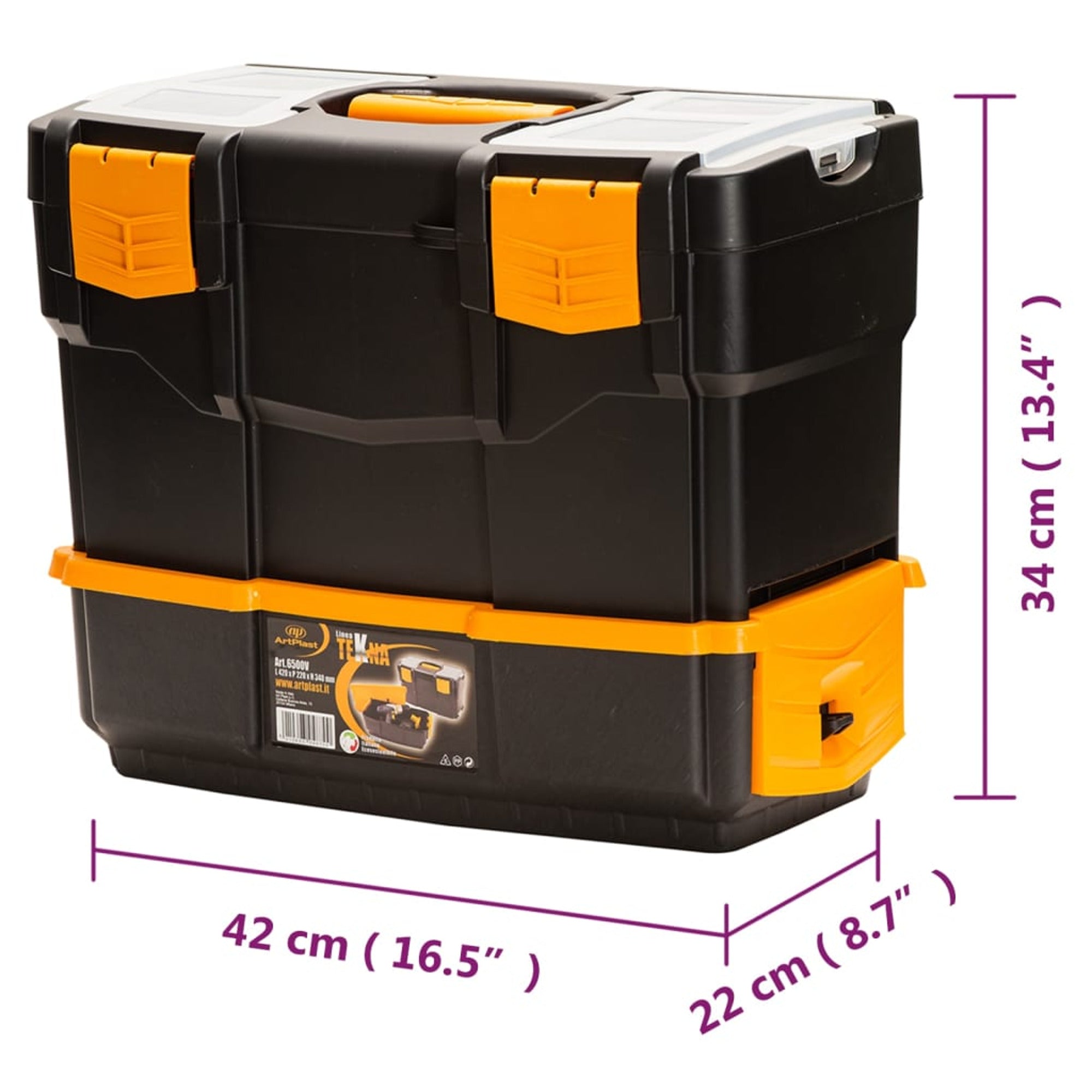 vidaXL Tool Box 16.5