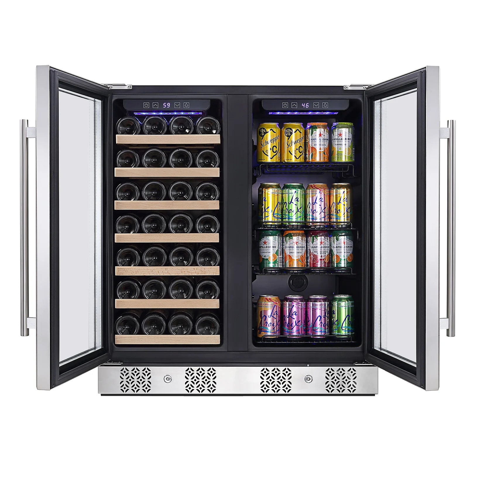Empava Dual Zone Wine Cooler &a; Beverage Fridge BR04D